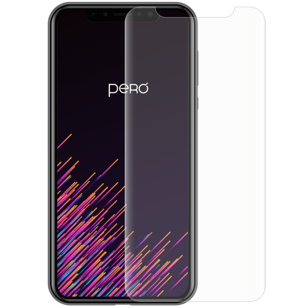 Стекло защитное PERO Full Glue Privacy для Xiaomi Redmi Note 13 Pro 4G, чёрное